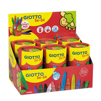 Pastelli a cera grandi GIOTTO be-be 12 pz in tubo di cartone