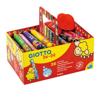 Pastelli a cera grandi tondi GIOTTO be-bè confezione scuola