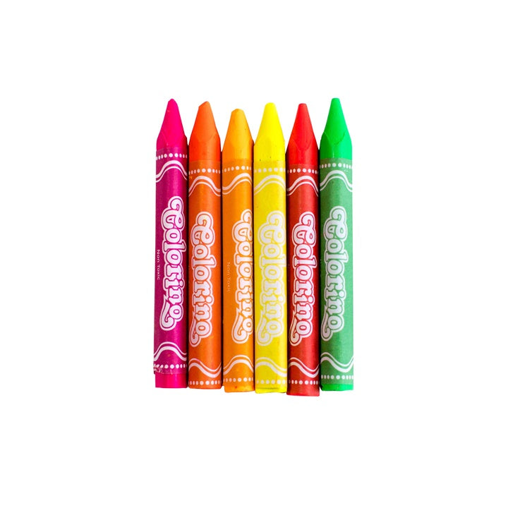 Pastelli a cera neon Colorino 6 pz.