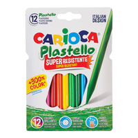 Pastelli a cera plastici Carioca Plastello - 12 pz