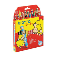Pastelli a cera tondi grossi GIOTTO be-be – 12 colori