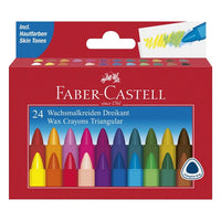 Pastelli a cera Triangular set di 24 pezzi