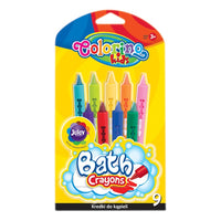 Pastelli da bagno Colorino 9 pz