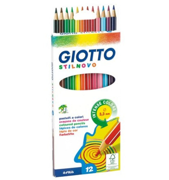 PASTELLI GIOTTO STILNOVO - 12 colori