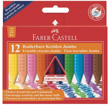 Pastelli in plastica GRIP Jumbo set di 12 #122540