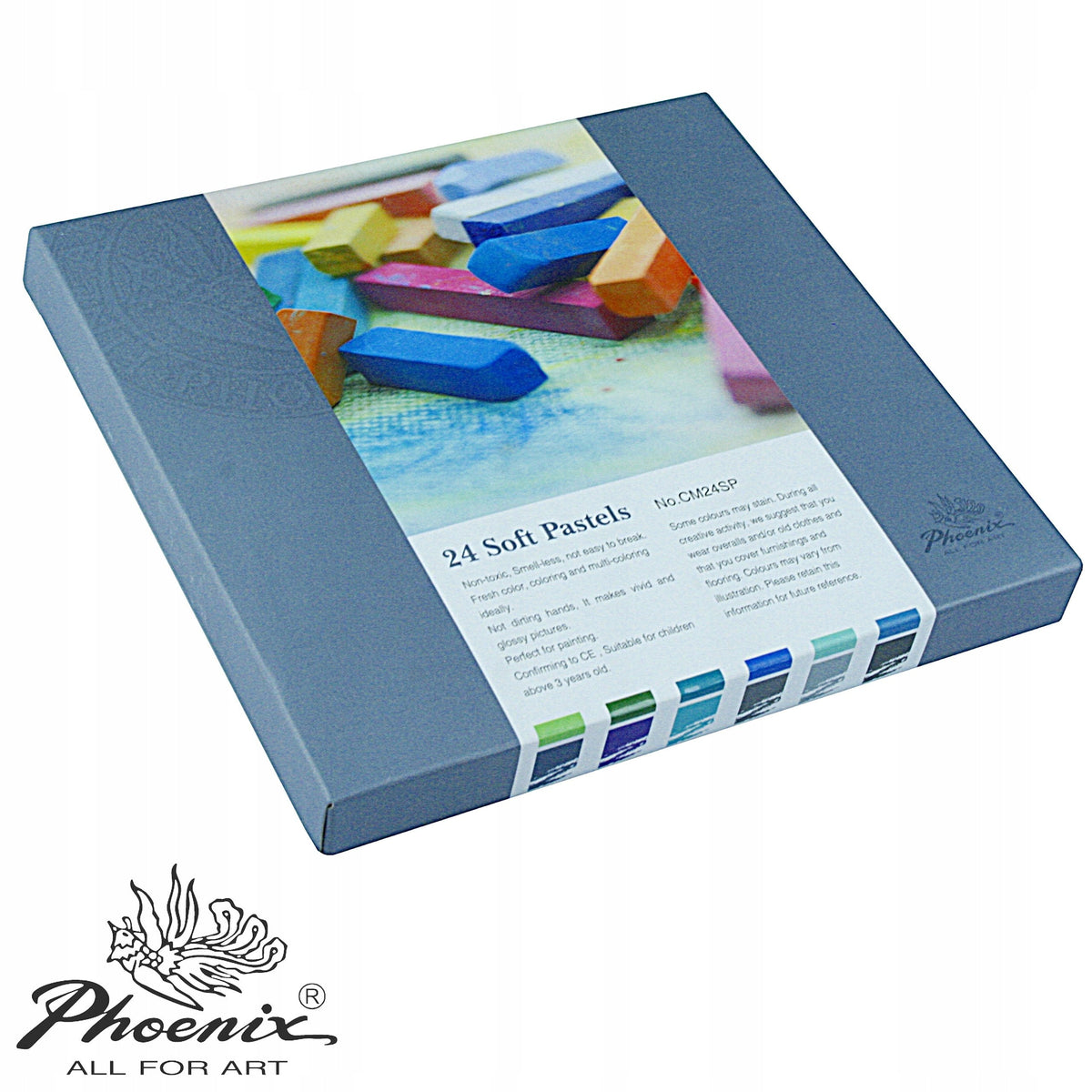 Pastelli secchi Phoenix, set 12–24 pz