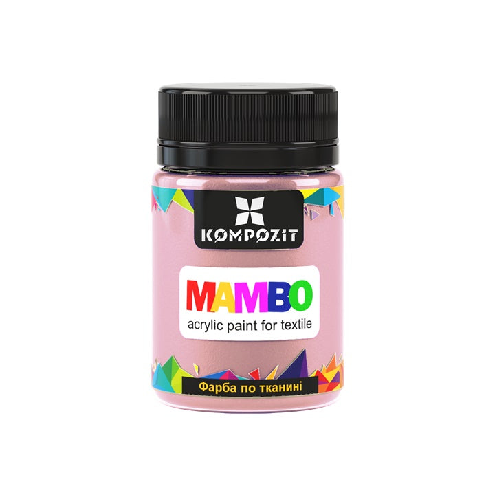 MAMBO Pittura acrilica pastello per tessuti e pelle 50ml – 103 mandorla