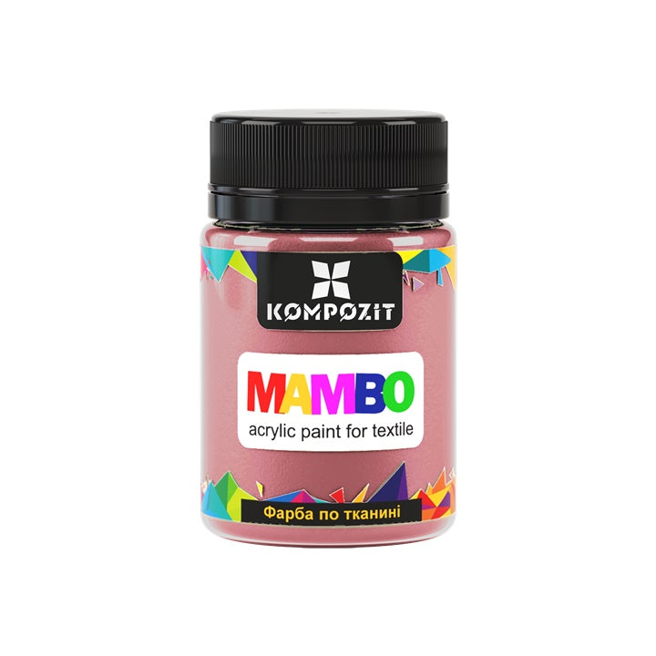 MAMBO Pittura acrilica pastello per tessuti e pelle 50ml – 105 rosa polveroso