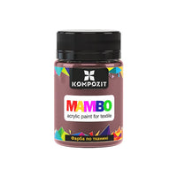 MAMBO Pittura acrilica pastello per tessuti e pelle 50ml – 110 cioccolata calda
