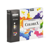 Pebeo Colorex set di colori ad acquerello 12 x 20 ml