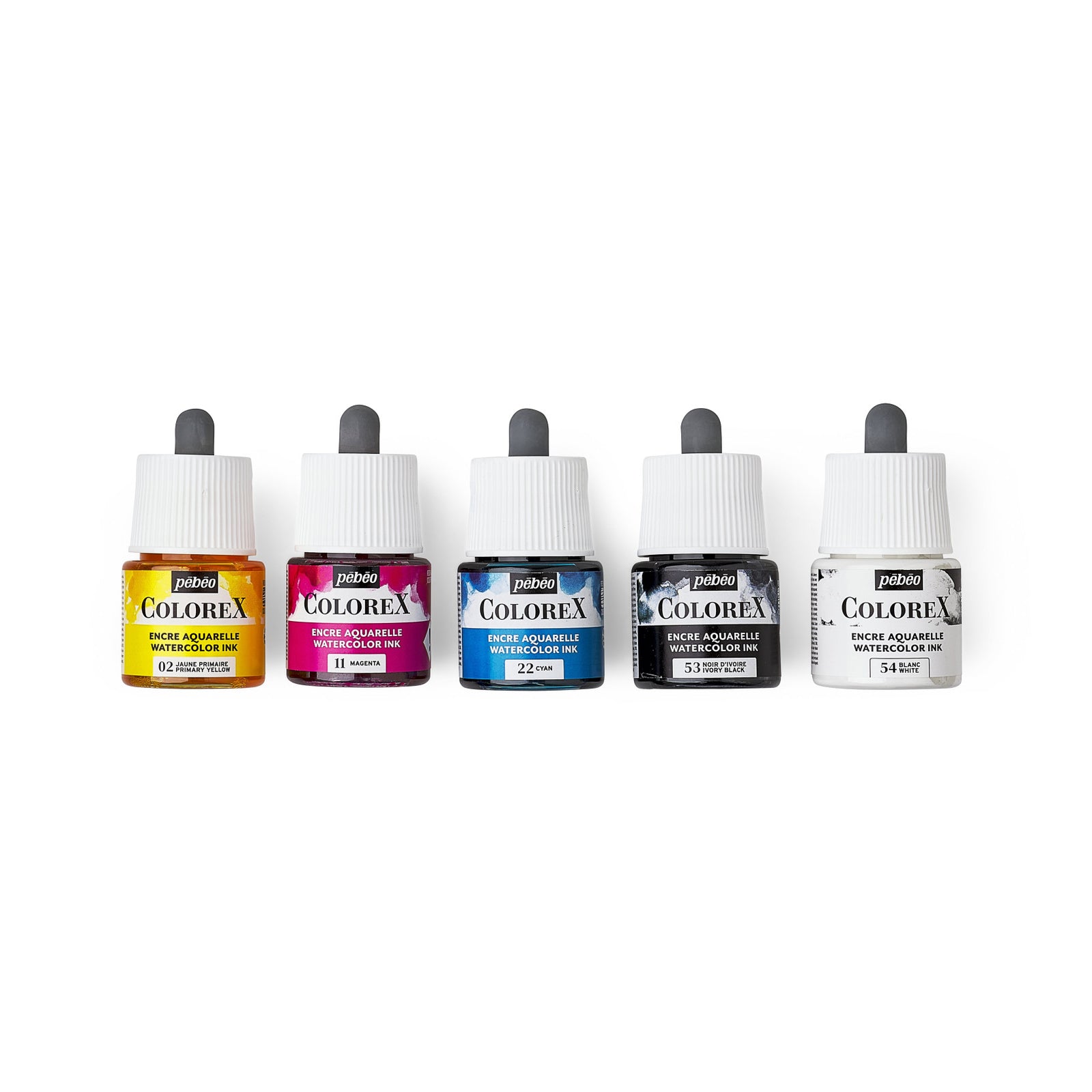 Pebeo Colorex set di inchiostri per acquerello 5 x 45 ml