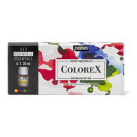 Pebeo Colorex set di colori acquerello 6 x 20 ml