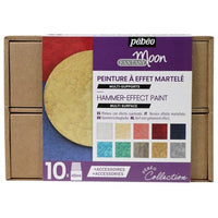 Set di 10 colori Pebeo Fantasy Moon da 45 ml con effetto martellato per decorazioni artistiche