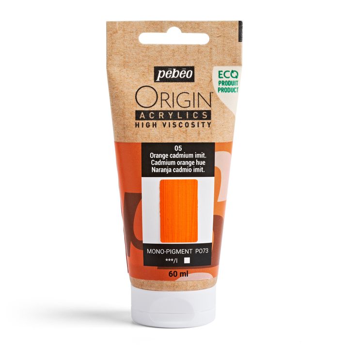 Pebeo ORIGIN Vernice acrilica 60 ml – tonalità giallo limone cadmio