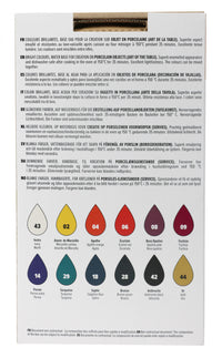 Pebeo Porcelaine 150 set di colori per porcellana 12 x 20 ml Exploration 1