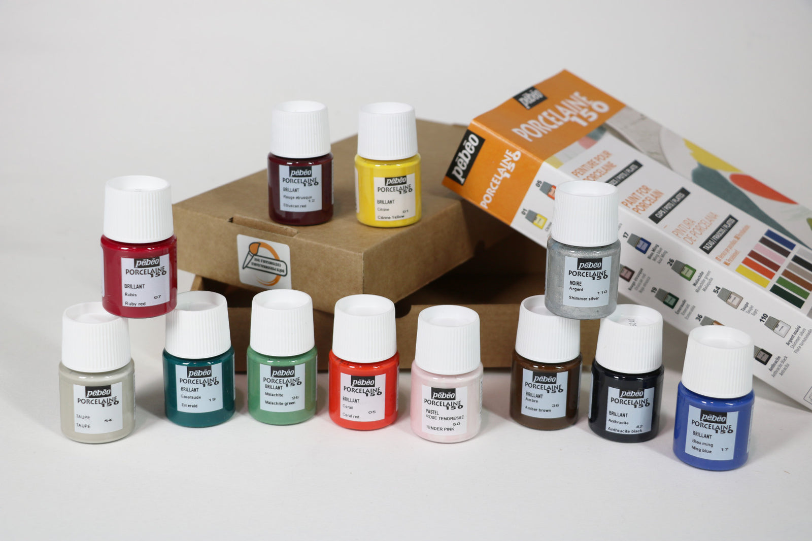 Pebeo Porcelaine 150 set di colori per porcellana 12 x 20 ml Exploration 2