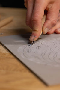 Set di sgorbie per linoleografia PEBEO Lino – 3 pz