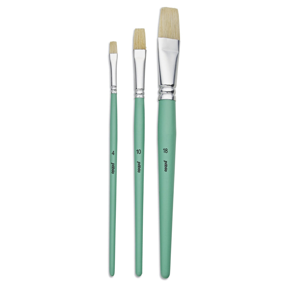 Pebeo set di pennelli piatti universali 3 pz