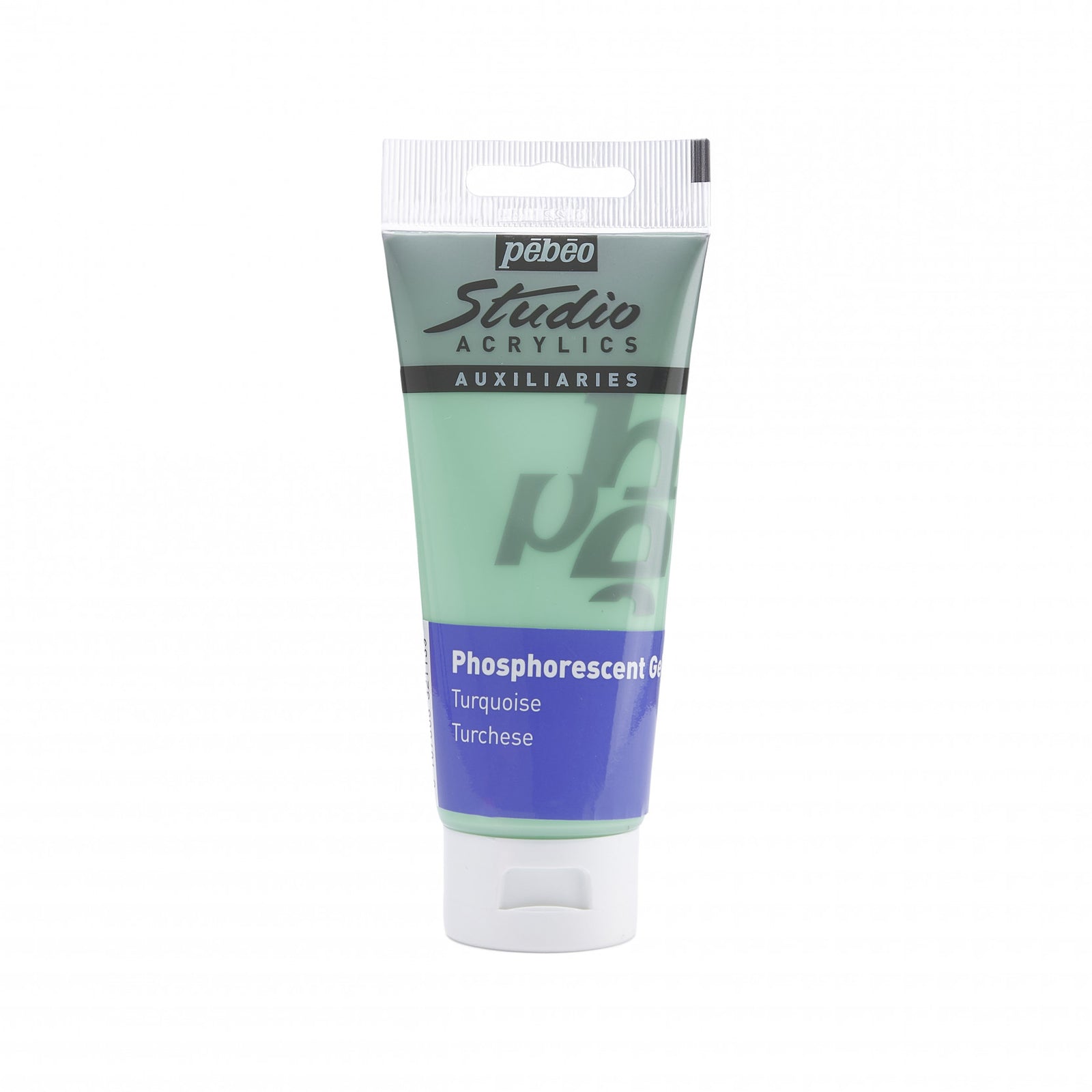 Pebeo Studio gel acrilico 100 ml Phosphorescent Turquoise