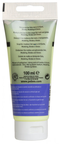 Pebeo Studio gel acrilico 100 ml Phosphorescent Yellow