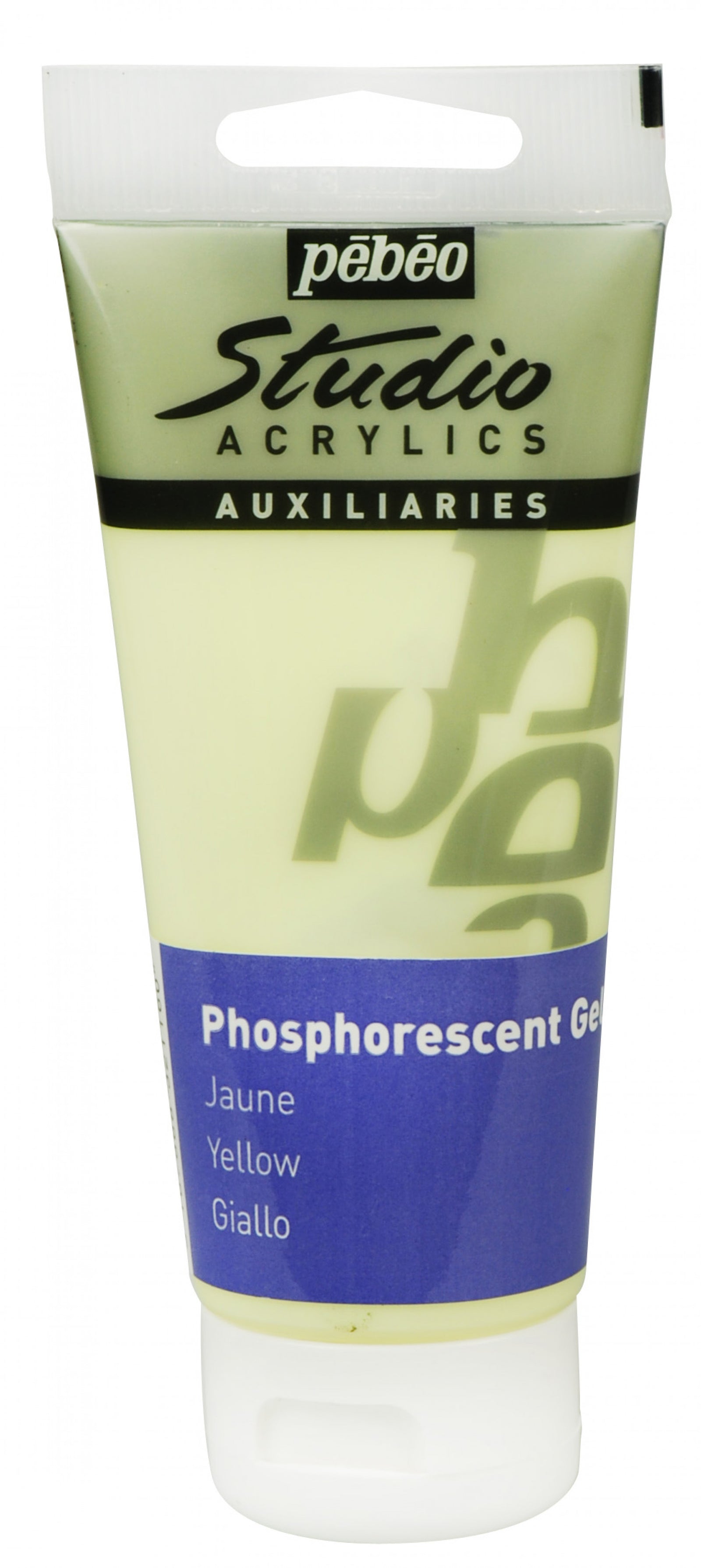 Pebeo Studio gel acrilico 100 ml Phosphorescent Yellow