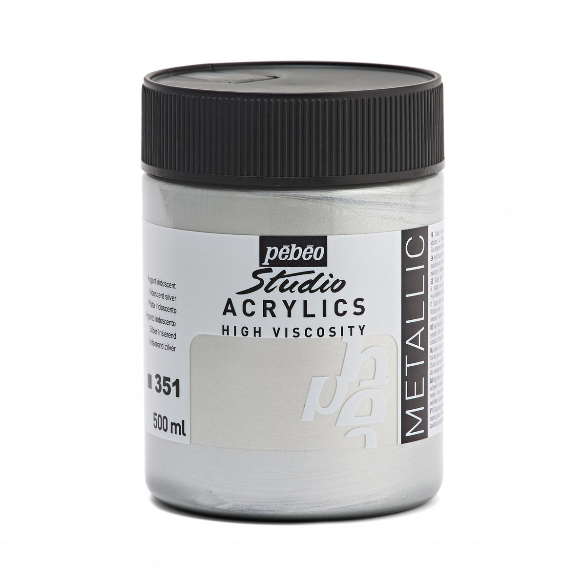 Pebeo Studio colore acrilico 500 ml – Argento