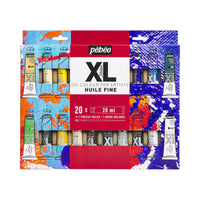 Pebeo Studio XL set di colori a olio 20 x 20 ml con pennello
