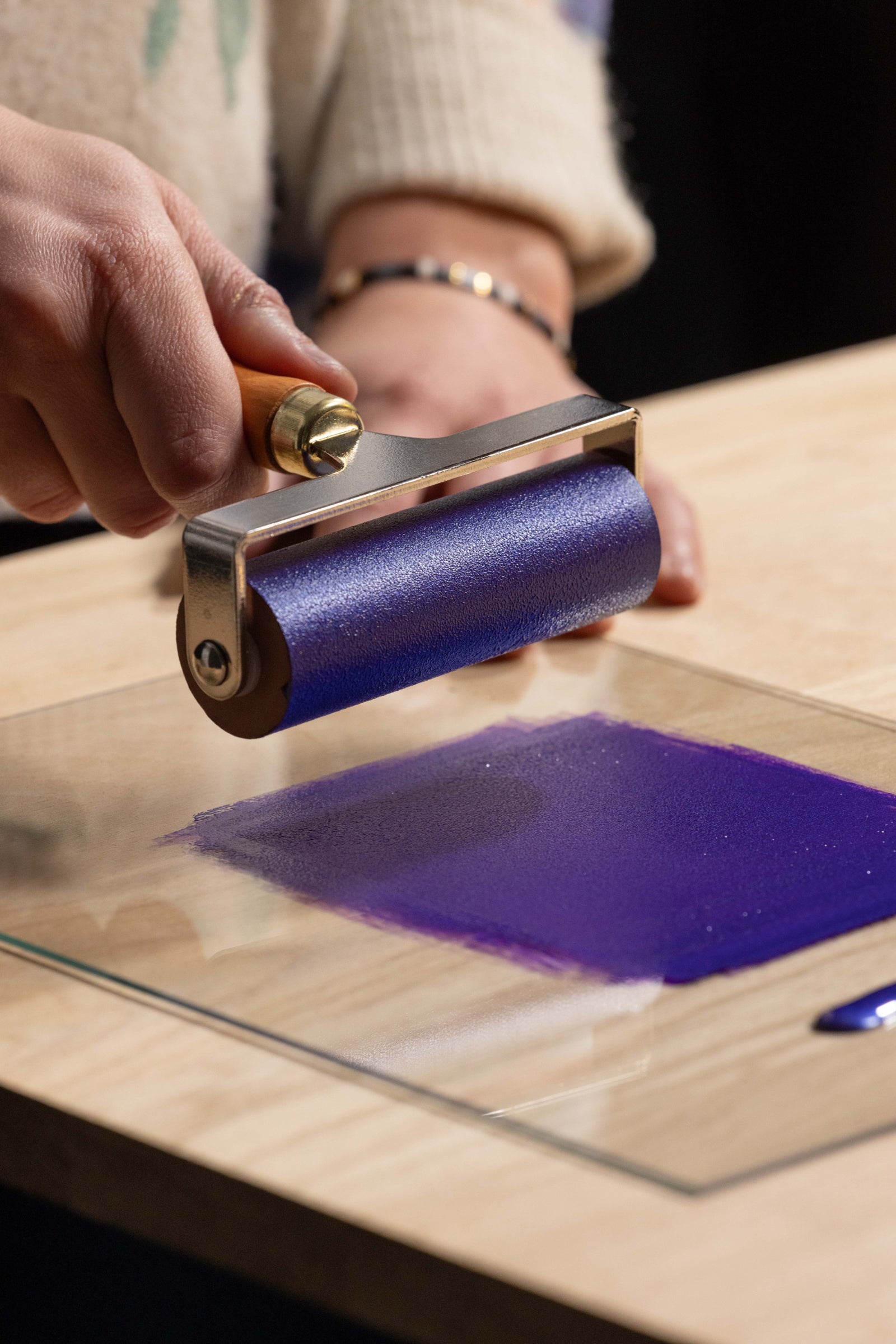 Pebeo rullo per linoleografia 100 mm
