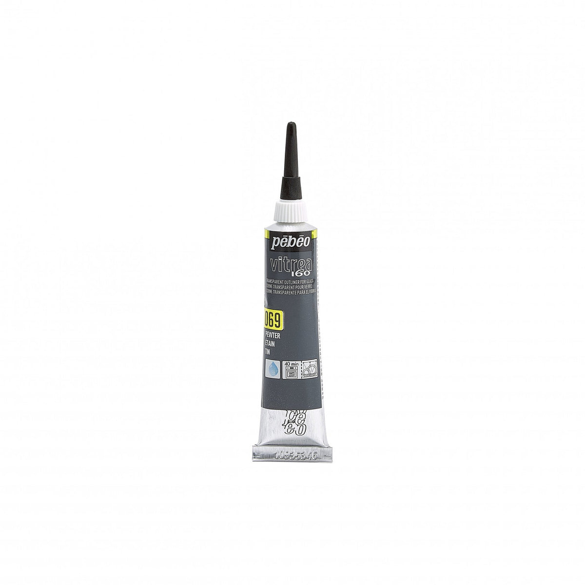 Pebeo Vitrea 160 contorno per vetro 20 ml – Peltro