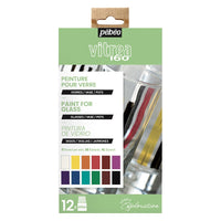 PEBEO Vitrea 160 set di colori per vetro 12 x 20 ml