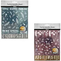 Pellicole decorative e metalliche per il trasferimento 2 in 1 – blue e silver