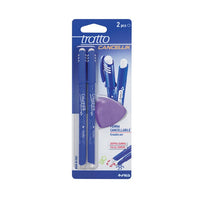 Penna cancellabile Tratto CANCELLIK Red / set 2 pezzi   gomma | colori diversi
