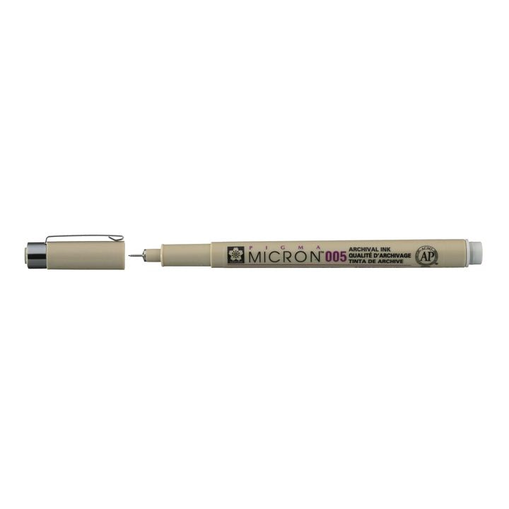 Penna tecnica SAKURA Pigma Micron grigio chiaro | spessori diversi
