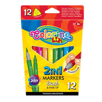Pennarelli bifacciali per bambini Colorino 12 pezzi