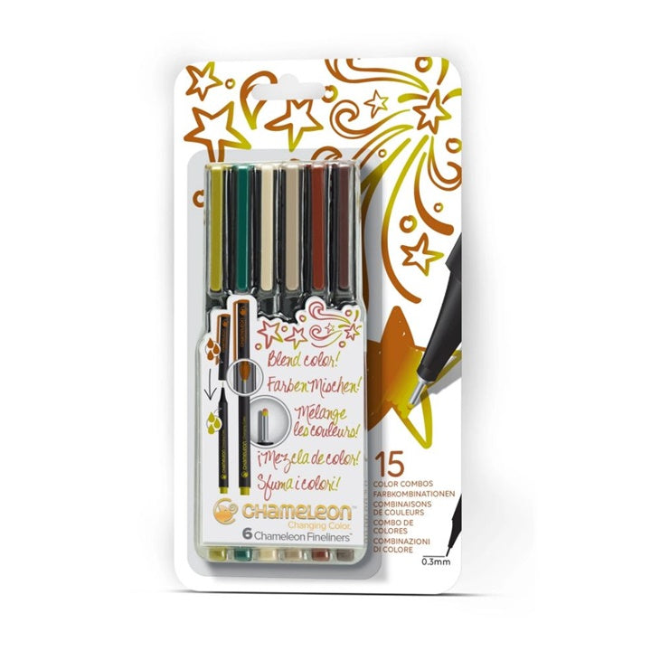 Pennarelli Chameleon Nature Colors - 6 pezzi