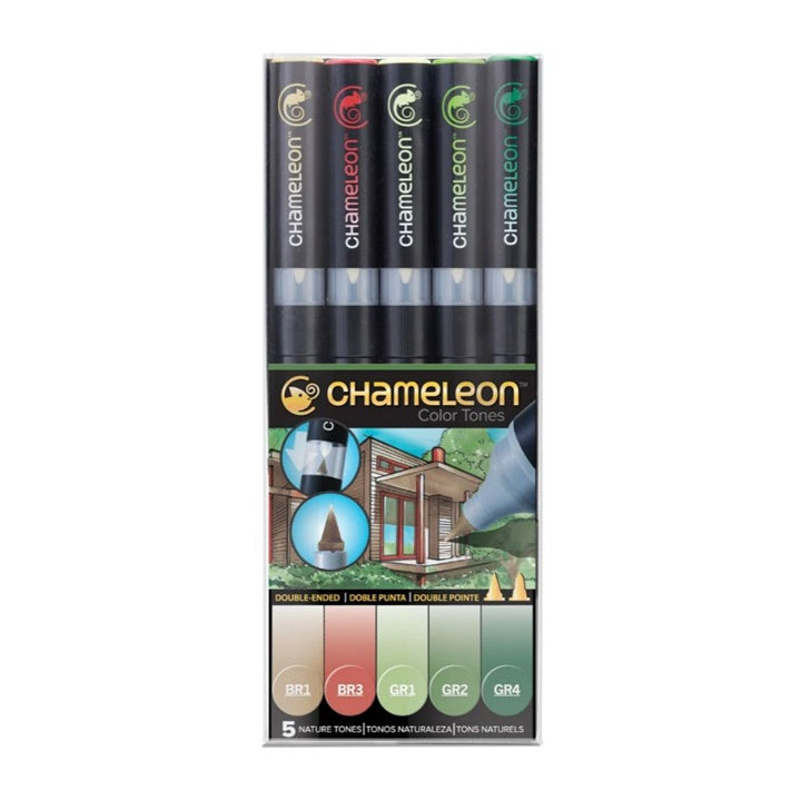 Pennarelli Chameleon Nature Tones - 5 pezzi