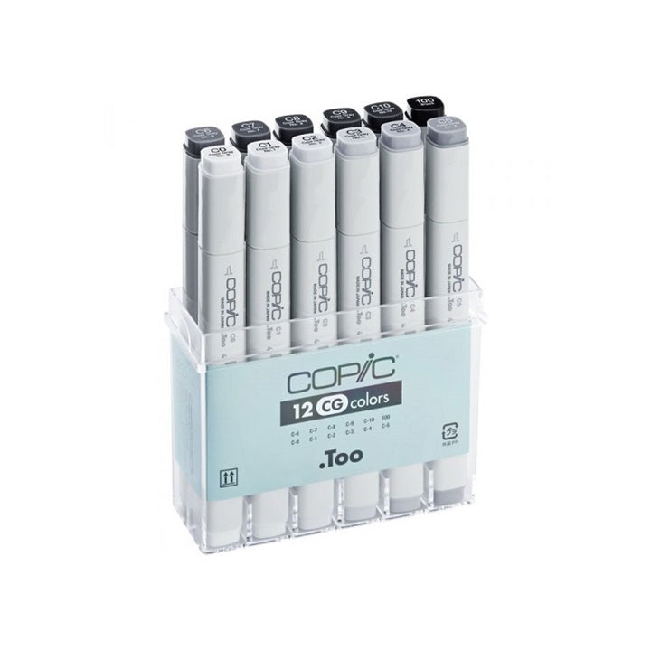 Pennarelli COPIC Classic Gray Colours - conf. 12 pezzi