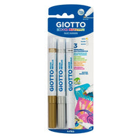 Pennarelli decorativi Giotto Decor Metallic 3 pz