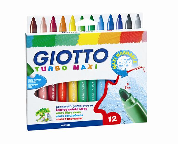 PENNARELLI GIOTTO TURBO MAXI - 12 colori