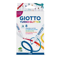 Pennarelli glitterati GIOTTO Turbo Glitter 8 pz - 2,8 mm