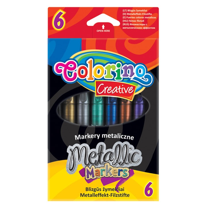 Pennarelli metallizzati Colorino 6 pz.