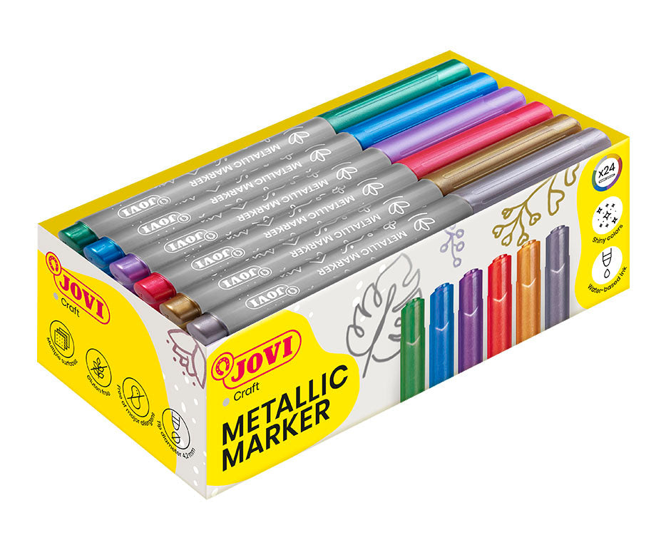 Pennarelli metallizzati JOVI Jovidecor / set di 24 - 6 colori