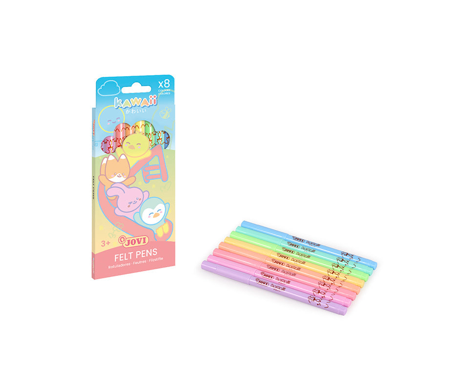 Pennarelli per bambini JOVI Kawaii / set di 8 - 3 mm