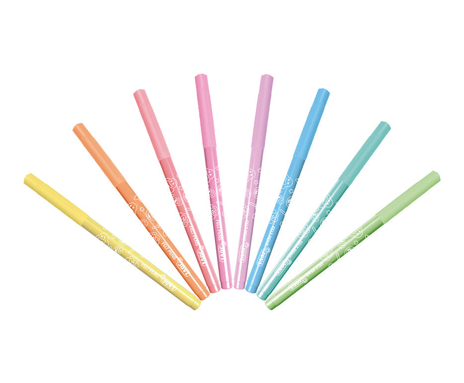 Pennarelli per bambini JOVI lavabili sottili pastello 3 mm / set di 8