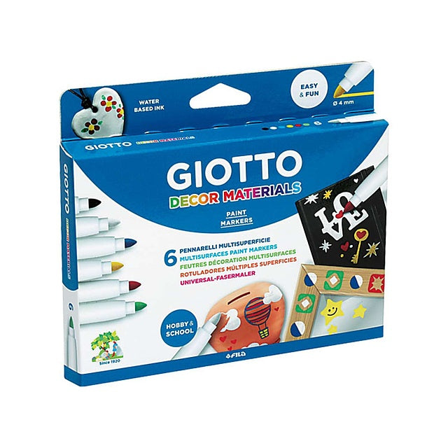 Pennarelli per decorare GIOTTO Decor materials - set dei 6 pezzi