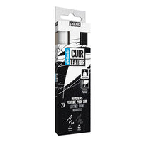 Pennarelli per pelle Pebeo Setacolor - set bianco e nero 2 pz.