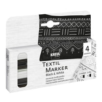 Pennarelli tessili in bianco e nero KREUL