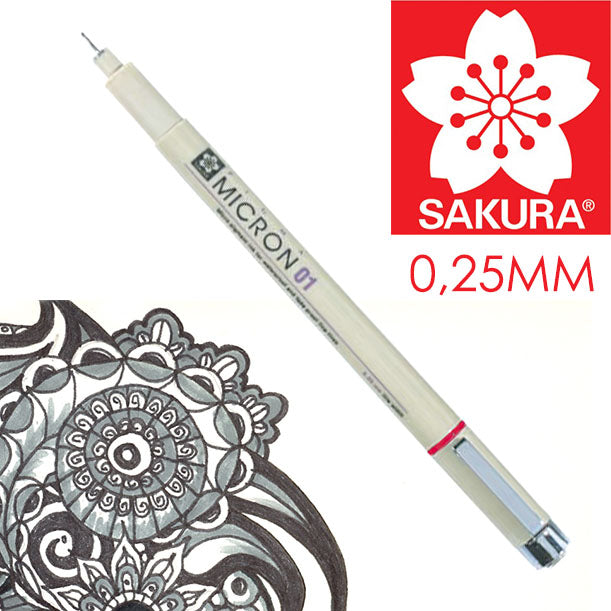 Pennarello per disegno tecnico SAKURA Pigma Micron BLACK | vari spessori