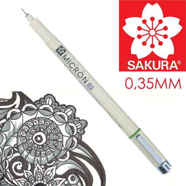 Pennarello per disegno tecnico SAKURA Pigma Micron BLACK | vari spessori