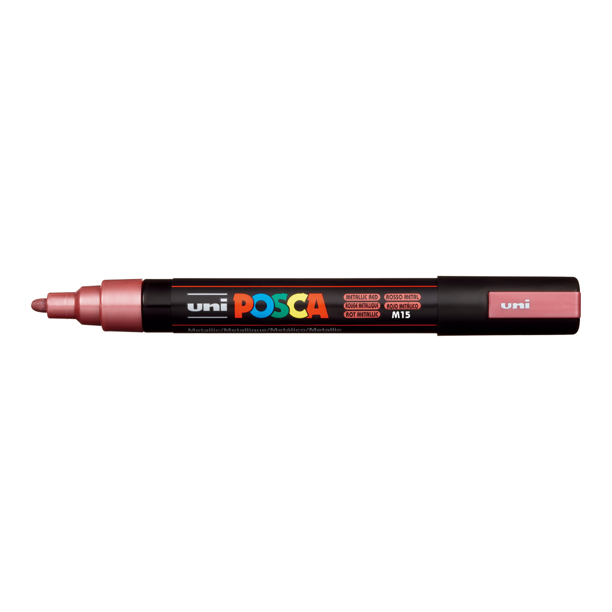 Pennarello Posca PC-5M, 1,8 – 2,5 mm, rosso metallizzato (M15)